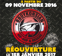 Fermeture de la boutique en ligne BBoyKonsian le 09 novembre et réouverture le 1er janvier 2017