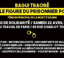 Meeting "Bagui Traoré, nouvelle figure du prisonnier politique" le 22 avril 2017 à Paris