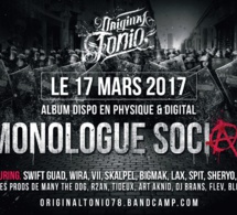 Premier album d'Original Tonio "Monologue social" disponible en CD &amp; Digital