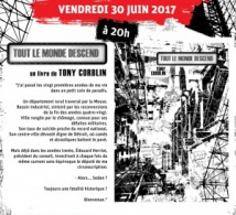 Présentation du livre "Tout le monde descend" de Tony Corblin le 30 juin 2017 à Montreuil