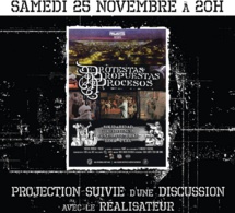 Projection du documentaire "Protestas, propuestas y procesos" à Paris le 25 novembre 2017