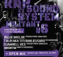 Soirée "Rap &amp; Sound System militant #6" le 25 mai 2019 à Melle (79)