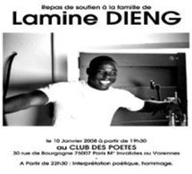 Repas de soutien et manifestation pour Lamine Dieng à Paris