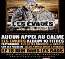 Les Evadés 'Aucun appel au calme', album 10 titres dans les bacs le 16 juin 2008